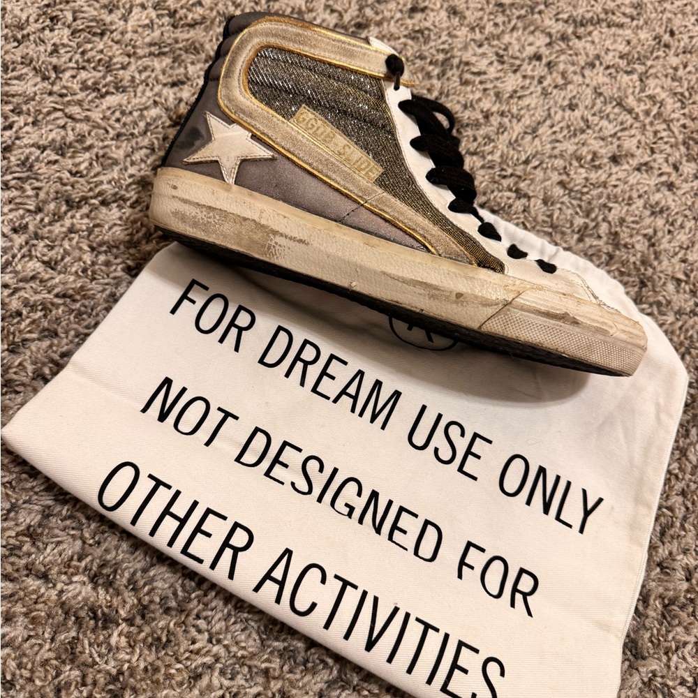 Golden Goose High-Top Sneakers - Black and Gold